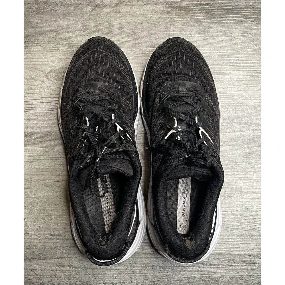 Hoka Gaviota 4 Men's Stability Running Sneakers Black White 1123198/US 11.5D